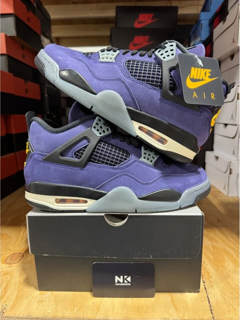 Air Jordan 4 Retro 'Lakers' FV5029-500 BRAND NEW MENS SIZE 12
